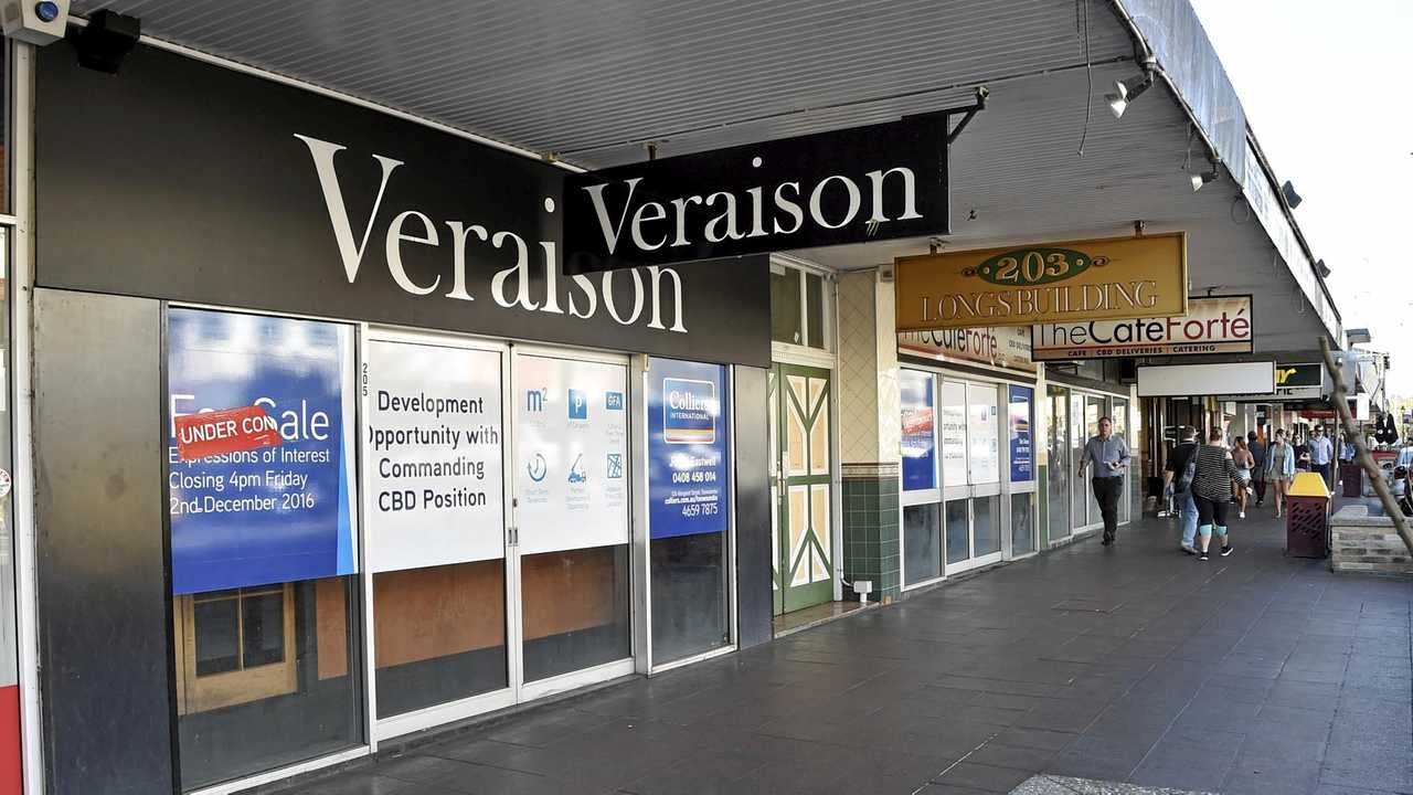 The Longs building Ruthven Street has been purchased by a group of investors to be renovated into a series of shops/eateries.  June 2017. Picture: Bev Lacey