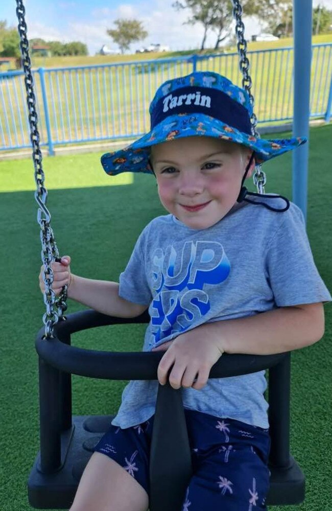 It is understood this is one of the last photos taken of Tarrin-Macen Kenneth O'Sullivan before he died. He was enjoying himself at a Mackay park with family. Picture: Contributed