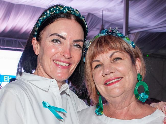 Bronwyn Hartigan and Pauline Townsend at Mantra Mackay for a Touch of Teal Soiree  Trudy Crowley Foundation fundraising event 2022 Picture: Michaela Harlow