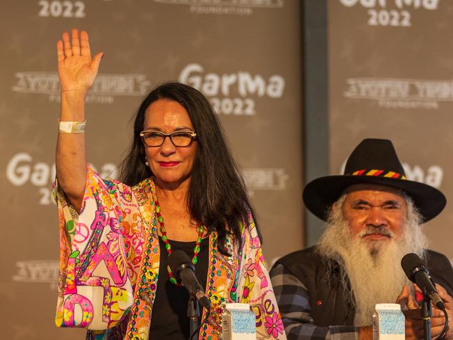 EAST ARNHEM, AUSTRALIA - JULY 30: Australian Minister for Indigenous Australians Linda Burney attends the Garma Festival at Gulkula on July 30, 2022 in East Arnhem, Australia.  The annual Garma festival is held at Gulkula, a significant ceremonial site for the Yolngu people of northeast Arnhem Land about 40km from Nhulunbuy on the Gove peninsula in East Arnhem. The festival is a celebration of Yolngu culture aimed at sharing culture and knowledge which also brings politicians and Indigenous leaders together to discuss issues facing Australia's Aboriginal and Torres Strait Islander people. This year is the first time the festival has been held since 2019 following a two-year absence due to the COVID-19 pandemic. (Photo by Tamati Smith/Getty Images)