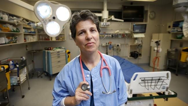 The Alfred Hospital's emergency and trauma specialist Dr Helen Stergiou has warned people to be careful when attempting DIY projects. Picture: David Caird