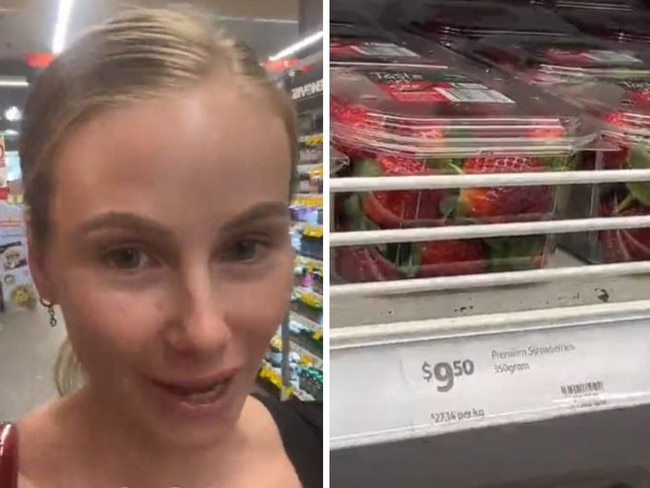 Shopper roasted for Coles price whinge. Picture: TikTok/@shellandshore