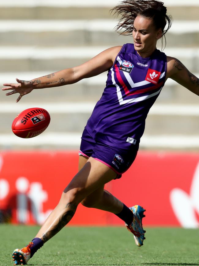 Houghton in action for the Dockers in March this year. Picture: Will Russell/Getty Images