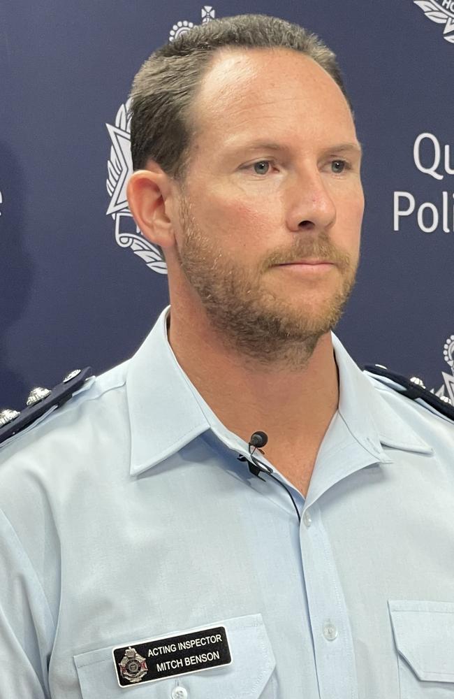 Acting Inspector Mitch Benson said that police are receiving assistance for the CQ helicopter and the SES in their search for Mr Pringle. Photo: Fergus Gregg