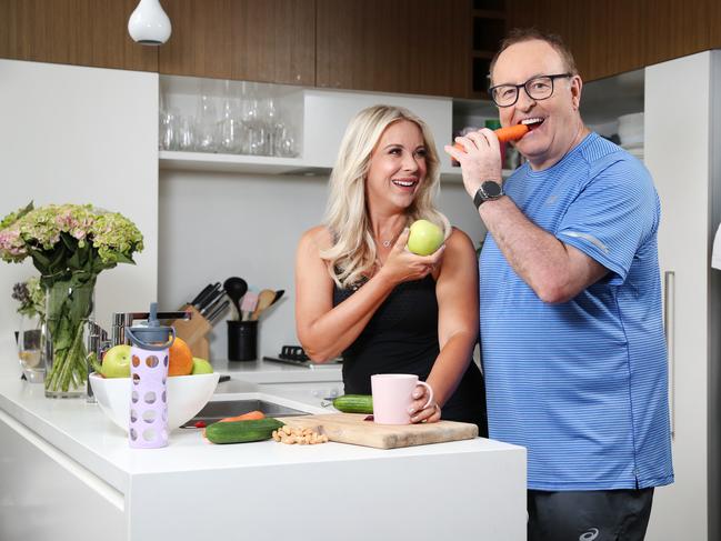 Susie Burrell was sceptical about her husband’s commitment to slimming down but say she’s seen a great improvement. Picture: Richard Dobson