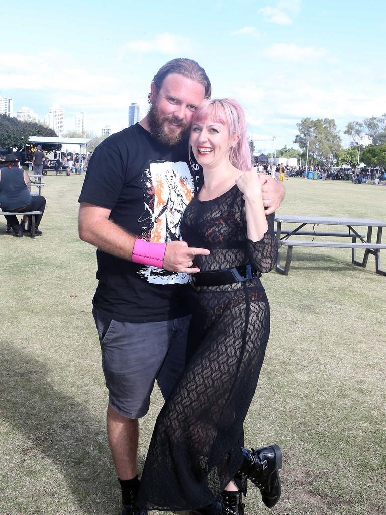 Sarah and Jock Mackay at the Smashing Pumpkins Concert. Picture: Richard Gosling