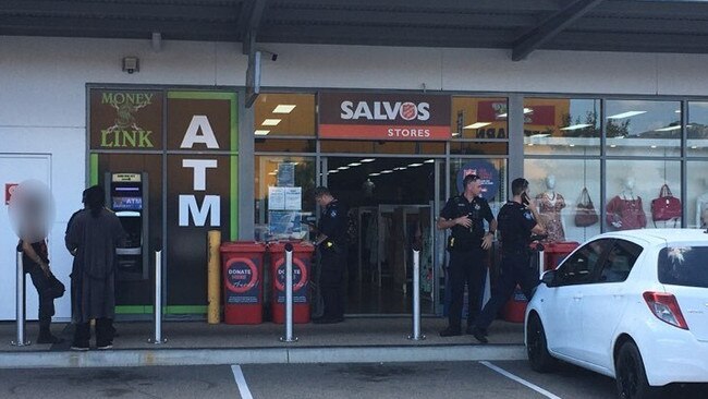 The Salvation Army store at Domain Central after there were reports of an armed person.