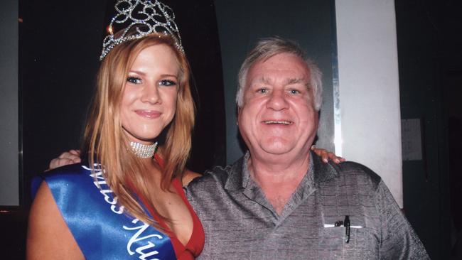 Bill Nash as a judge at Miss Nude Australia event.