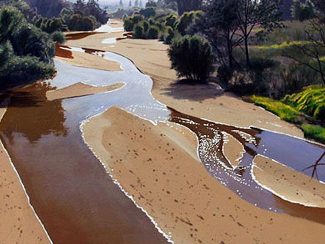 NOTE D/C MAX  David Rose. At Bega River   Summer Morning (gouache 76cmx58cm)  Picture: SUPPLIED