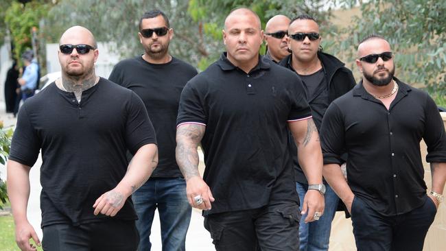 Mourners attend the funeral for Mahmoud Hawi at Al Zahra Mosque. Picture: Jeremy Piper.