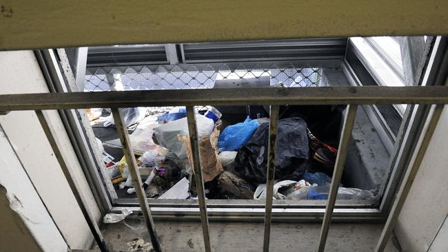 Living conditions in the old Marton block. (Photo by Phil Rogers)