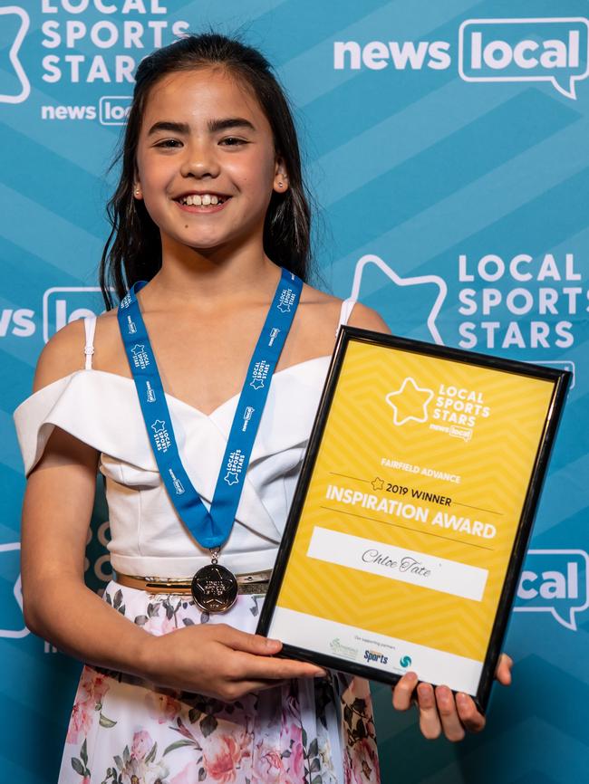 Chloe Tate took out the Inspiration Award. Picture: Monique Harmer