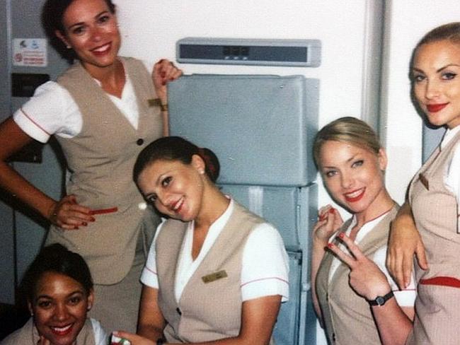 Group shot... Emirates flight crew. Picture: Instagram