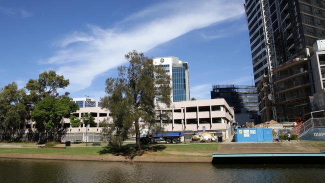 Site of the preferred location for Parramatta’s new Powerhouse Museum. Picture: Jonathan Ng