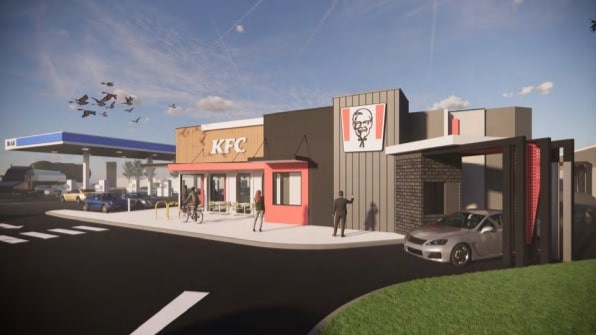 A KFC and a service station on Newton Rd have been approved for near residential properties. Picture: X Convenience.