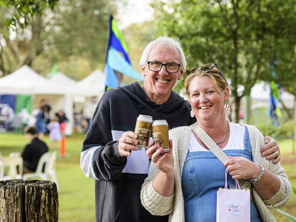 David and Sam Asher at the Hampton Festival, Saturday, May 17, 2025. Picture: Kevin Farmer
