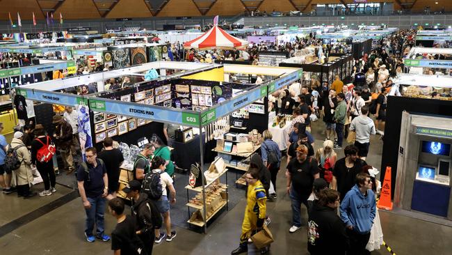 Crowds pictured at the Oz Comic Con event at Sydney Olympic Park. Picture: NewsWire / Damian Shaw