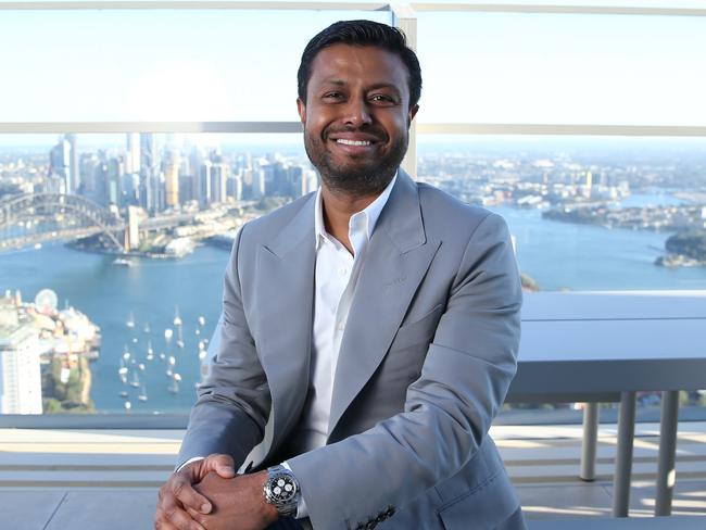 06/09/2024. Robin Khuda, AirTrunk Founder and CEO, photographed at their headquarters in Sydney. The company has been acquired for $24bn by Blackstone. Britta Campion / The Australian