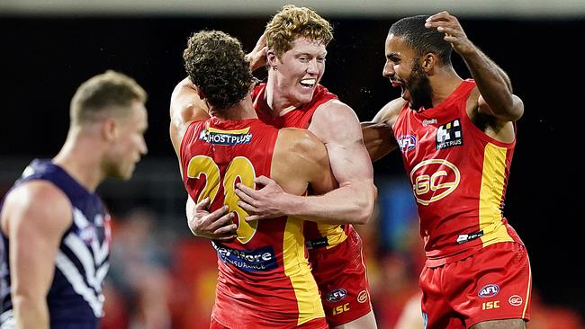 First-year star Matt Rowell was in Brownlow Medal form before suffering a season-ending shoulder injury. Picture: AAP Image/Dave Hunt