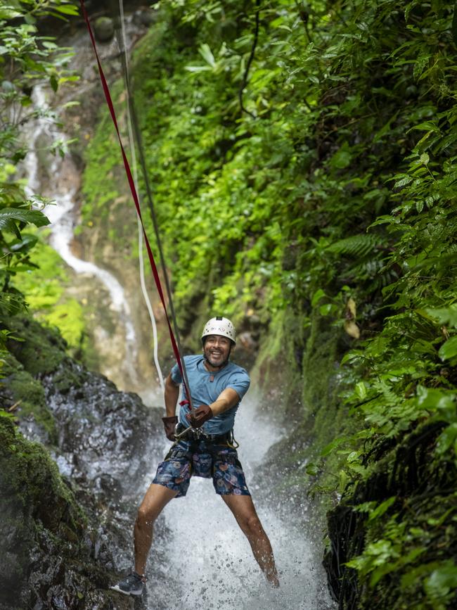 Canyoning at La Fortuna, Costa Rica.