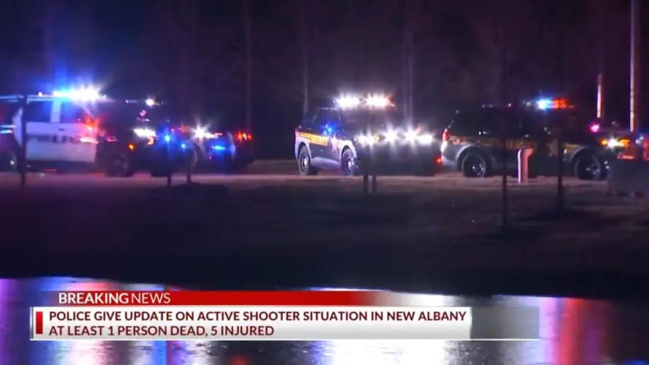 At least one person was killed, and five others were injured in a “targeted” shooting at an Ohio cosmetics warehouse on Tuesday night. Picture: NBC4