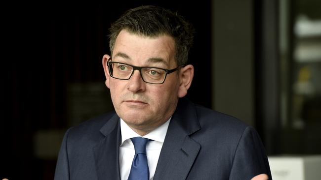 Mr Cook says Daniel Andrews isn’t fit for public office. Picture: Andrew Henshaw