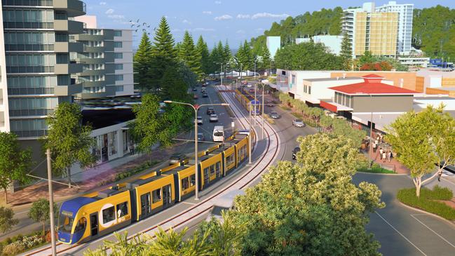 Gold Coast Light Rail Stage 3 has blown out by $330m.