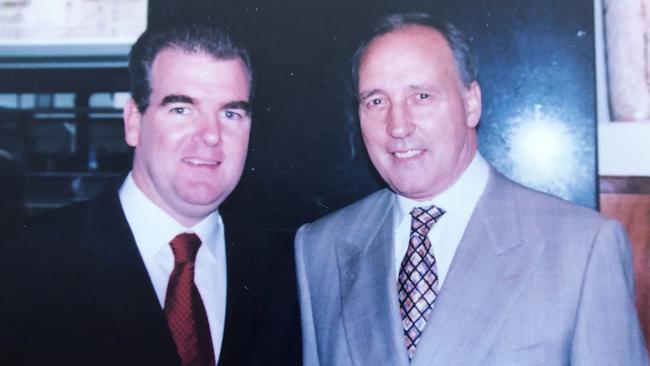 Daley with Keating in 2003 at a fundraising event. Picture: Supplied