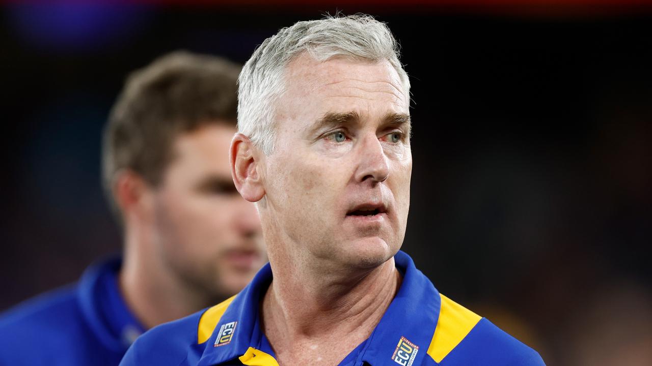 AFL 2023: Adam Simpson future, staying on, contract, West Coast Eagles, board meeting, decision made, speculation, rumours, unrest, pressure