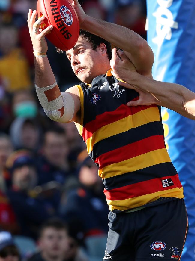 Darcy Fogarty has improved significantly in recent weeks. Picture: Sarah Reed/AFL Photos via Getty Images