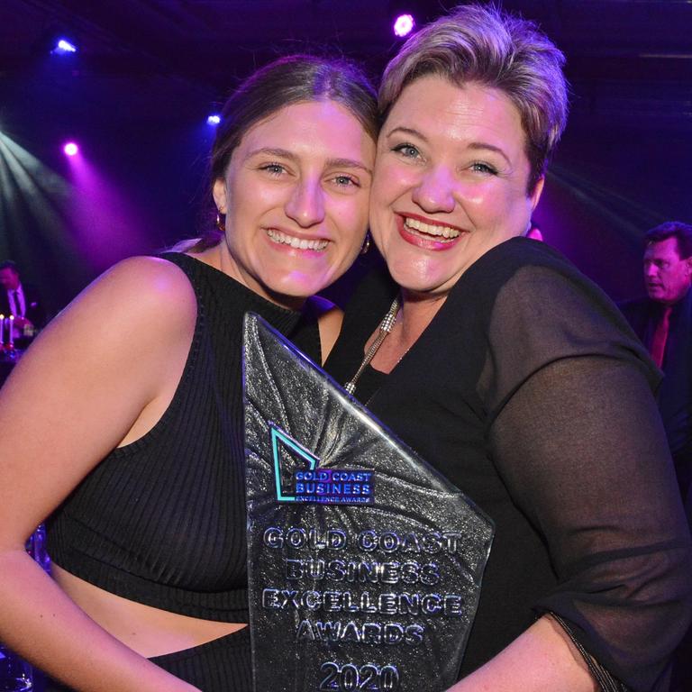 Zoe Armstrong and Yvette Radman at Gold Coast Business Excellence Awards Hall of Fame induction at The Star Gold Coast. Picture: Regina King.