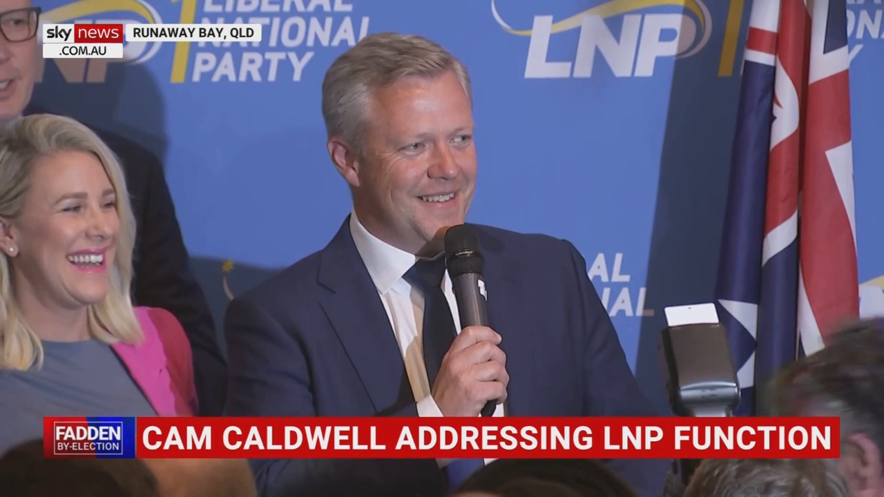 Cameron Caldwell claims Fadden win for LNP