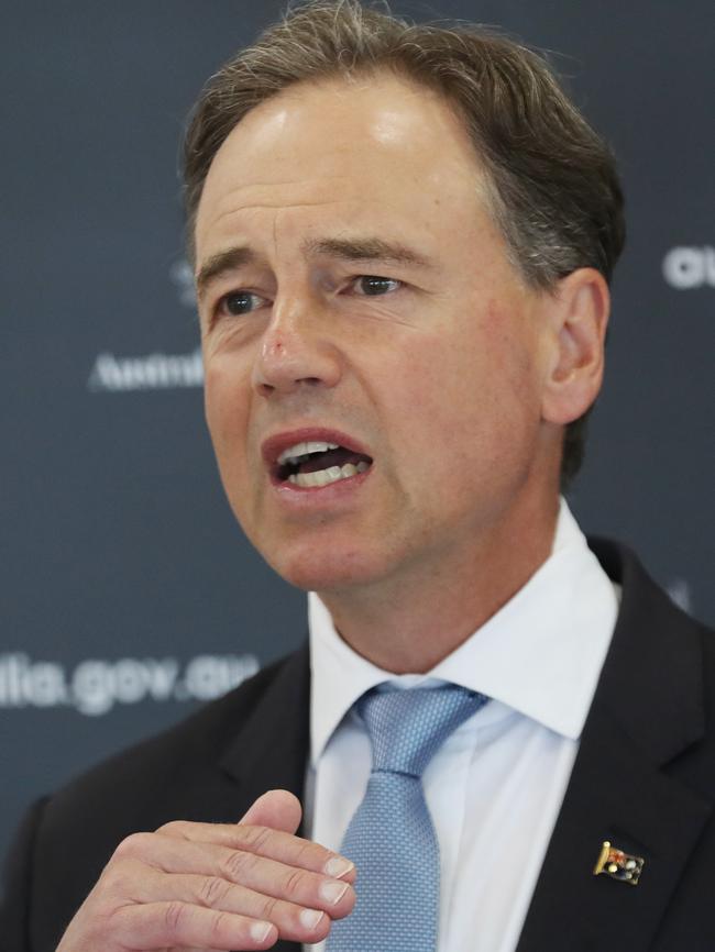 Federal Health Minister Greg Hunt.