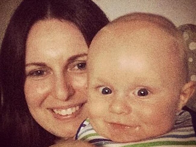 Bianka O’Briend with baby Jude who were both killed in the blast.