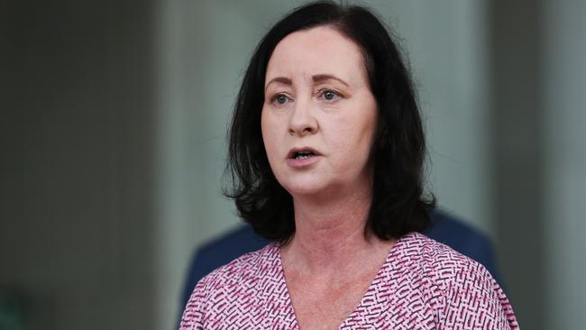 Queensland Health Minister Yvette D'Ath addresses the media during a Covid press conference. Picture: Zak Simmonds