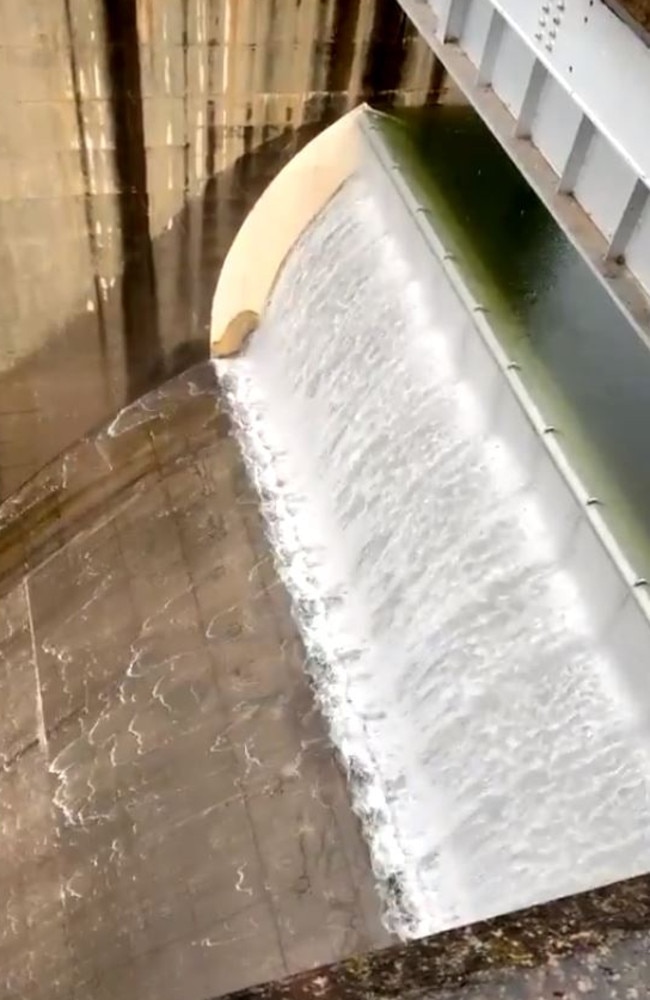 Water is being released from Warragamba Dam after it reached capacity.