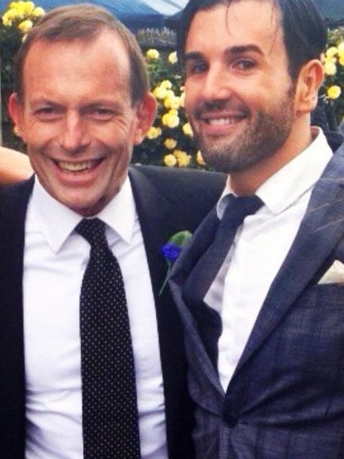 Mr Hess with former Australian prime minister Tony Abbott. Picture: Supplied