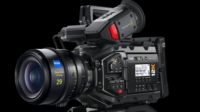 The Blackmagic URSA Mini Pro 12K video camera.