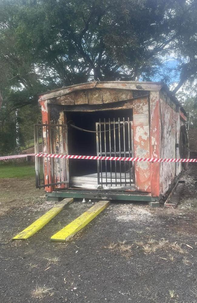 Damage after a fire at the same football club earlier this year. Picture: Supplied