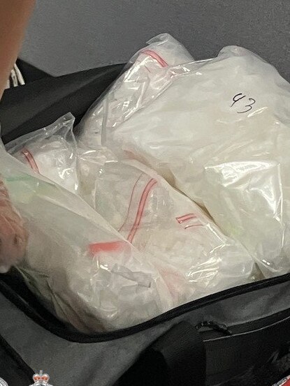 Around 220kg of MDMA (or meth) has been prevented from entering the country. Picture: NSW Police Force