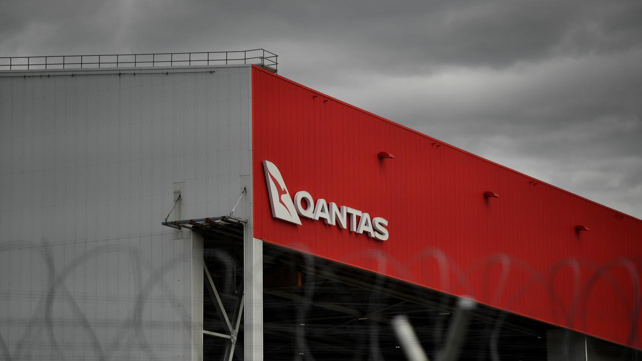 Qantas earlier this year was found to have breached the Fair Work Act for the outsourcing of staff. Picture: NCA NewsWire/Joel Carrett