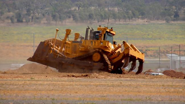 Wellcamp quarantine centre under construction. Picture: David Clark