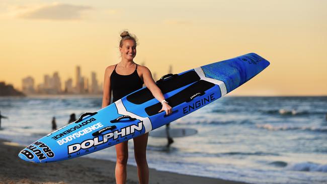 Nutri-Grain series champion Brielle Cooper has switched clubs from Kurrawa to Burleigh Heads Surf Club. Photo Scott Powick Newscorp