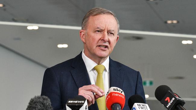 Opposition Leader Anthony Albanese – better back-up than a front runner. Picture: NCA NewsWire / Flavio Brancaleone