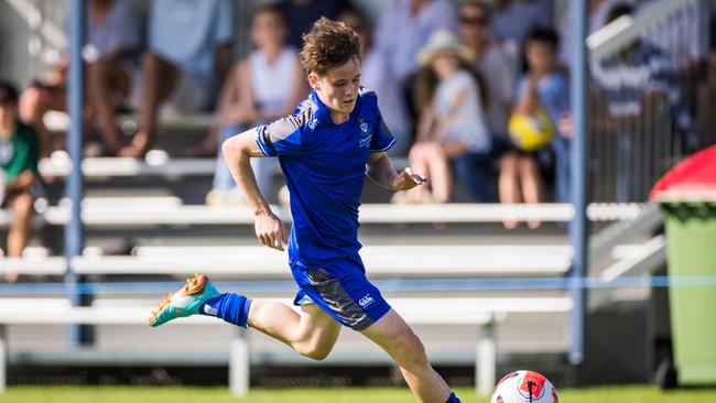 Levi Collins in action for Churchie.