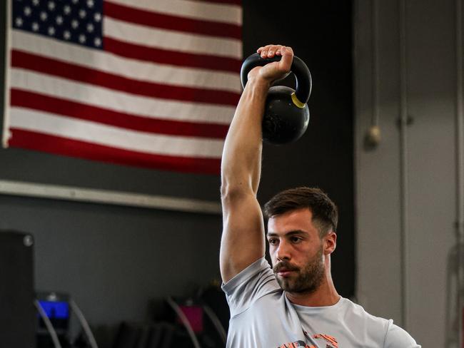 Essendon training camp at the Exos facility in Scottsdale, Arizona USA. Kyle Langford. Picture: Essendon FC