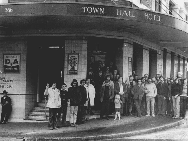 The Town Hall Hotel circa 1971. Picture: Donated to Inner West Council Library and History Services by Meredith Syme. Used with permission from Inner West Council