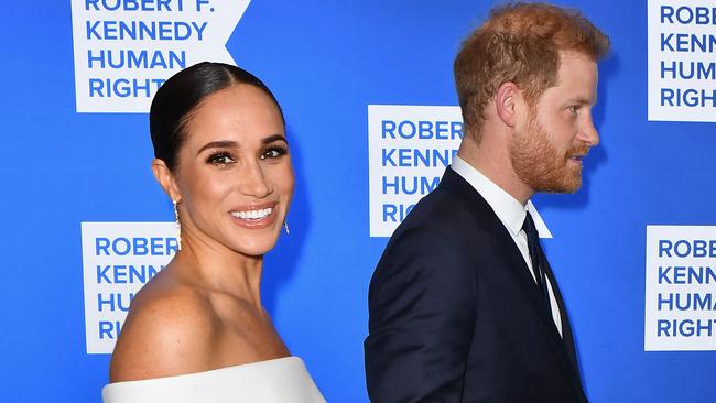 An airline clarified one of Harry’s claims in the book about a flight he says he booked for Meghan’s dad. Picture: Angela Weiss / AFP.