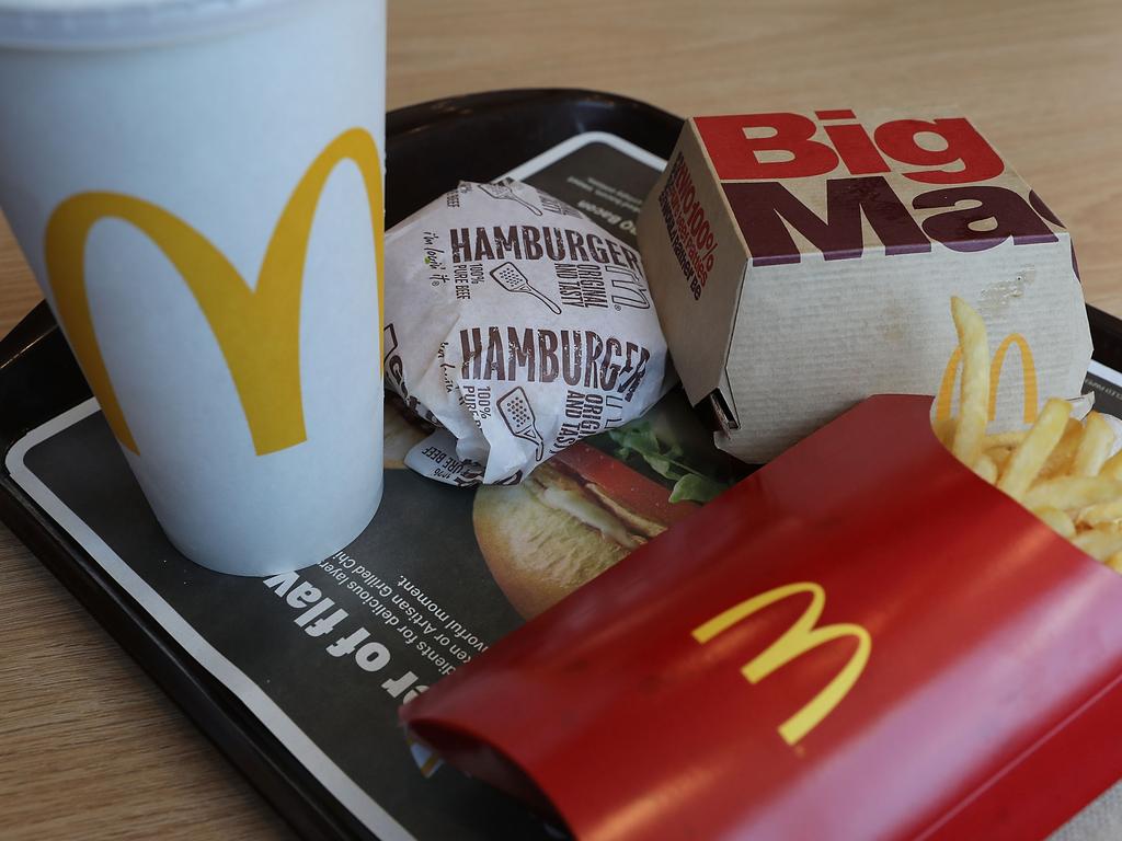 McDonald’s Australia has explained why its menu items have increased in price recently. Picture: Joe Raedle/Getty Images/AFP