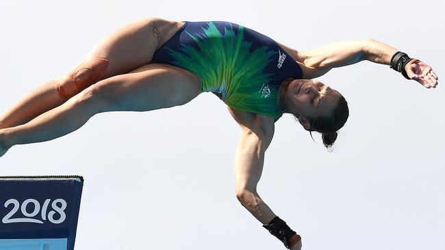 Melissa Wu of Australia during the Womens 10m Platform. Picture: AAP